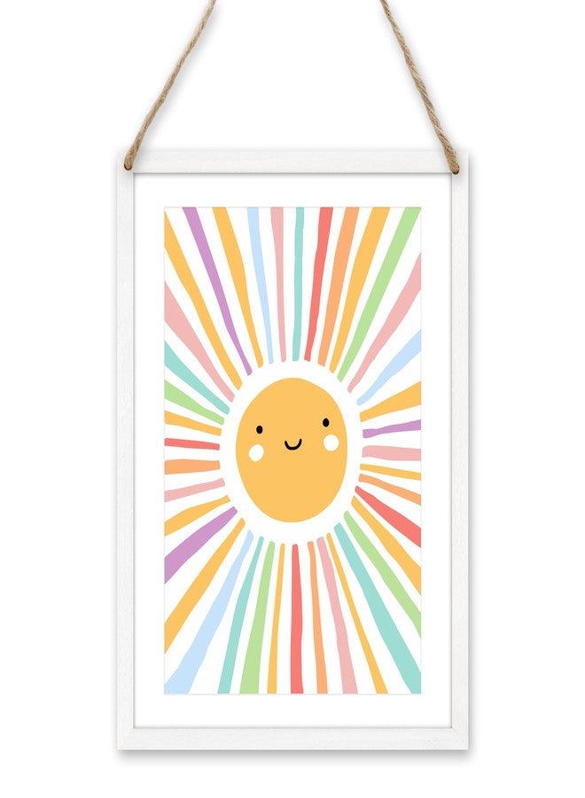 patcate Boho Sun Sunshine Wall Art Hanging Decor, Nursery Therapy Office Colorful Wood Decor, Counseling Office Must Haves Kids Room Decor (A09) - Image 1